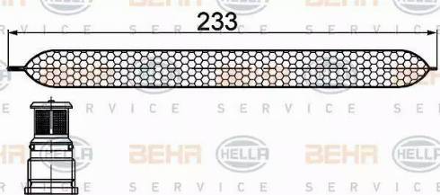 BEHR HELLA Service 8FT 351 200-251 - Осушитель, кондиционер autodif.ru
