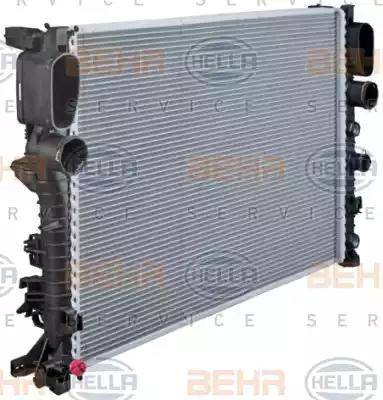 BEHR HELLA Service 8MK 376 718-021 - Радиатор, охлаждение двигателя autodif.ru