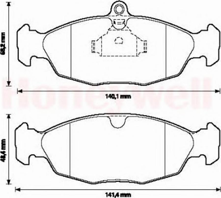 BENDIX 571492B - Тормозные колодки, дисковые, комплект autodif.ru