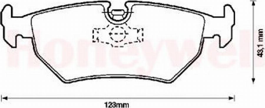 BENDIX 571837B - Тормозные колодки, дисковые, комплект autodif.ru