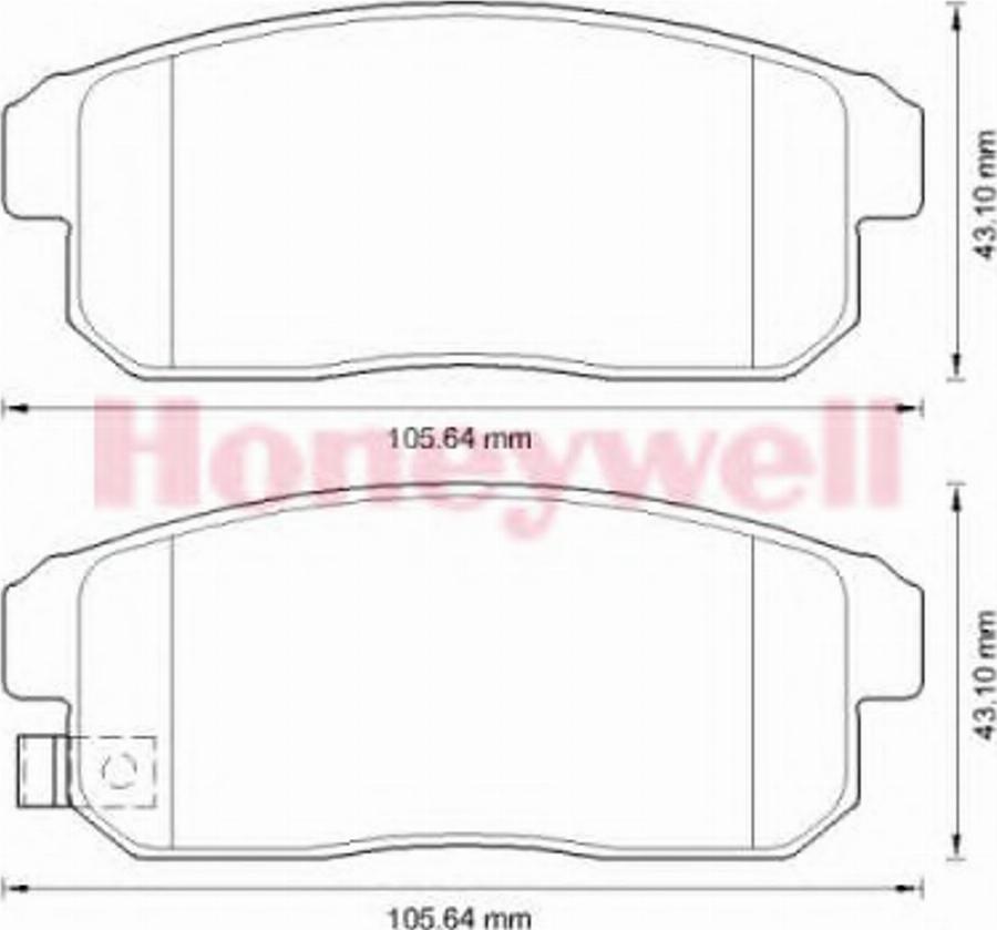 BENDIX 572592B - Тормозные колодки, дисковые, комплект autodif.ru