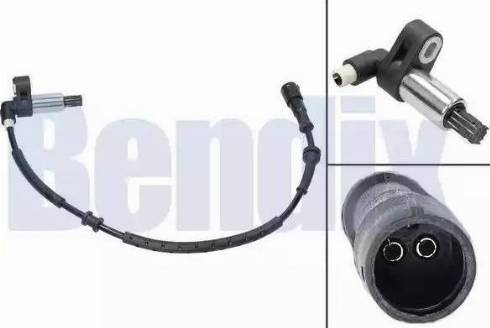 BENDIX 058280B - Датчик ABS, частота вращения колеса autodif.ru