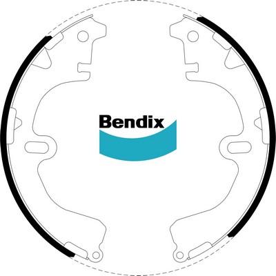 Bendix-AU BS1490 - Комплект тормозных колодок, барабанные autodif.ru