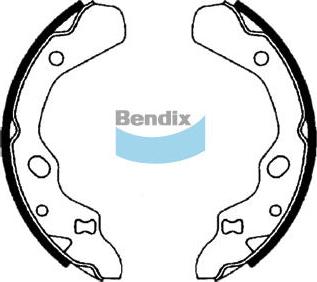 Bendix-AU BS1671 - Комплект тормозных колодок, барабанные autodif.ru