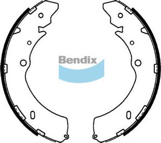 Bendix-AU BS1793 - Комплект тормозных колодок, барабанные autodif.ru