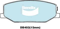 Bendix-AU DB403 GCT - Тормозные колодки, дисковые, комплект autodif.ru