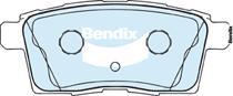 Bendix-AU DB1917 -4WD - Тормозные колодки, дисковые, комплект autodif.ru