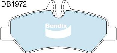 Bendix-AU DB1972 EURO+ - Тормозные колодки, дисковые, комплект autodif.ru