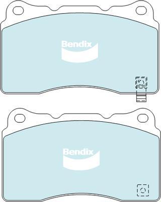 Bendix-AU DB1678 GCT - Тормозные колодки, дисковые, комплект autodif.ru