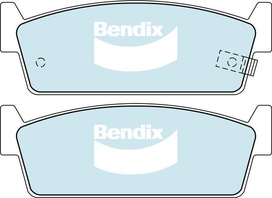 Bendix-AU DB1144 GCT - Тормозные колодки, дисковые, комплект autodif.ru
