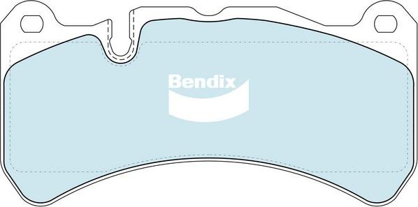 Bendix-AU DB1845 ULT - Тормозные колодки, дисковые, комплект autodif.ru