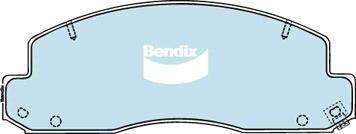 Bendix-AU DB1293 HD - Тормозные колодки, дисковые, комплект autodif.ru