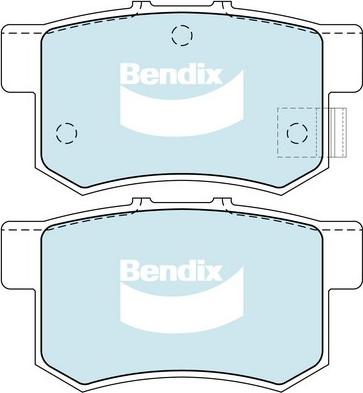 Bendix-AU DB1265 GCT - Тормозные колодки, дисковые, комплект autodif.ru
