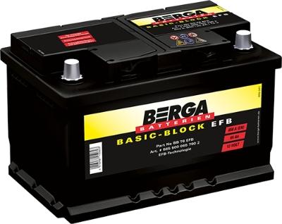 BERGA 5655000657902 - Стартерная аккумуляторная батарея, АКБ autodif.ru