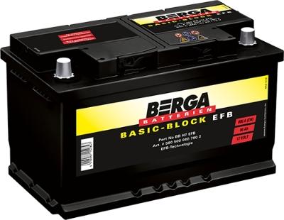 BERGA 5805000807902 - Стартерная аккумуляторная батарея, АКБ autodif.ru