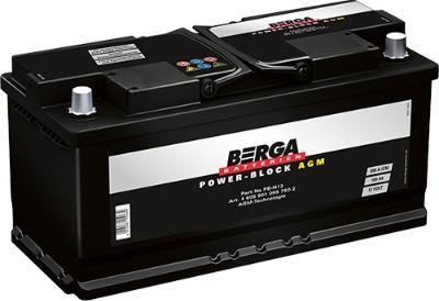 BERGA 6059010957502 - Стартерная аккумуляторная батарея, АКБ autodif.ru