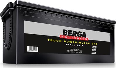 BERGA 680500100H432 - Стартерная аккумуляторная батарея, АКБ autodif.ru