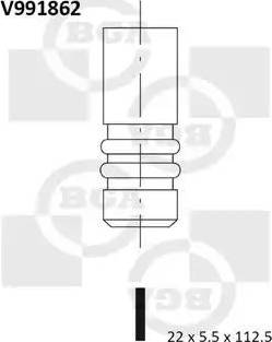 BGA V991862 - Выпускной клапан autodif.ru
