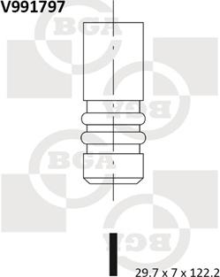 BGA V991797 - Впускной клапан autodif.ru