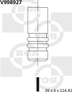 BGA V998927 - Выпускной клапан autodif.ru