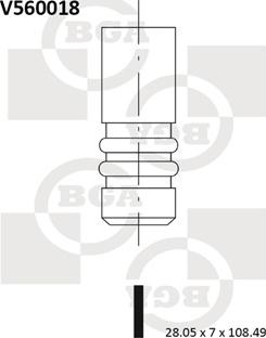 BGA V560018 - Выпускной клапан autodif.ru