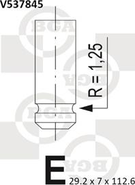 BGA V537845 - Выпускной клапан autodif.ru