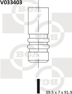 BGA V033403 - Впускной клапан autodif.ru