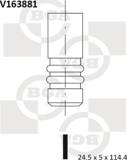 BGA V163881 - Выпускной клапан autodif.ru