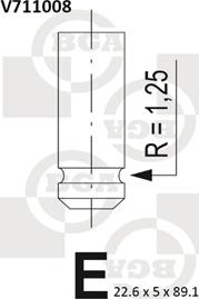 BGA V711008 - Выпускной клапан autodif.ru
