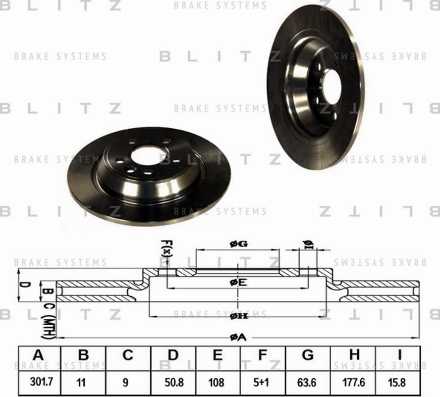 Blitz BS0224 - Тормозной диск autodif.ru