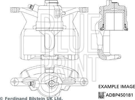 Blue Print ADBP450181 - Тормозной суппорт autodif.ru