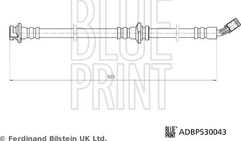 Blue Print ADBP530043 - Тормозной шланг autodif.ru