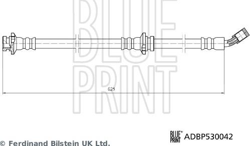 Blue Print ADBP530042 - Тормозной шланг autodif.ru
