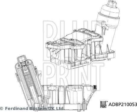 Blue Print ADBP210053 - Корпус, масляный фильтр autodif.ru