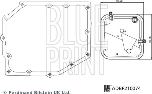 Blue Print ADBP210074 - Гидрофильтр, автоматическая коробка передач autodif.ru