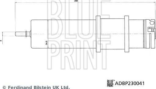 Blue Print ADBP230041 - Фильтр топливный BMW: 3-serie (G20/G21/G80/G81) 316D/318D/320D/330D/340D 18-, 5-serie (G30/G31) 518D autodif.ru