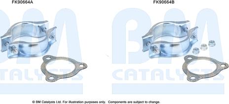 BM Catalysts FK90664 - Монтажный комплект, катализатор autodif.ru