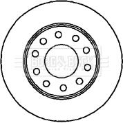 Borg & Beck BBD4284 - Тормозной диск autodif.ru