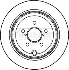 Borg & Beck BBD4756 - Тормозной диск autodif.ru