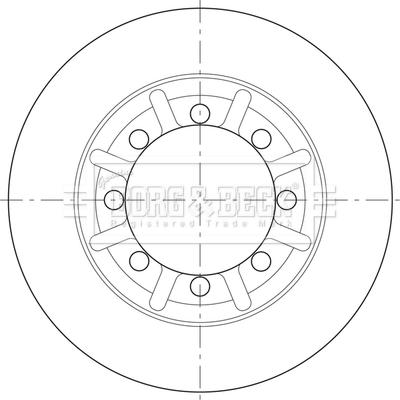 Borg & Beck BBD32626 - Тормозной диск autodif.ru