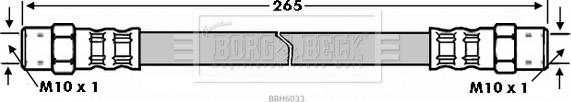 Borg & Beck BBH6033 - Тормозной шланг autodif.ru