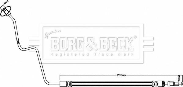 Borg & Beck BBH8493 - Тормозной шланг autodif.ru