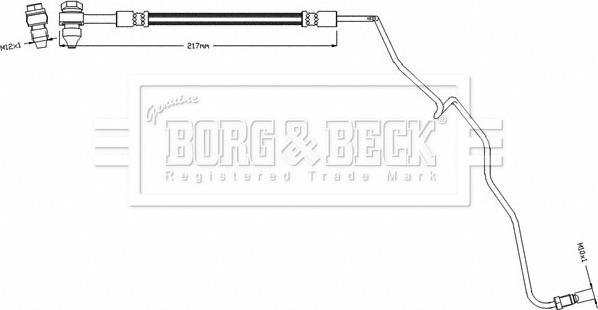 Borg & Beck BBH8503 - Тормозной шланг autodif.ru