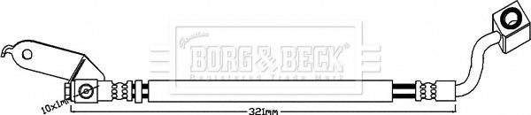 Borg & Beck BBH8077 - Тормозной шланг autodif.ru