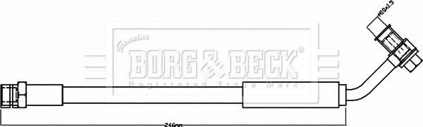 Borg & Beck BBH8381 - Тормозной шланг autodif.ru