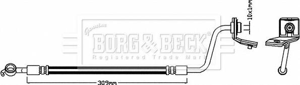 Borg & Beck BBH7995 - Тормозной шланг autodif.ru