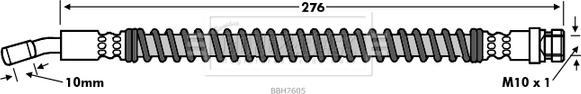 Borg & Beck BBH7605 - Тормозной шланг autodif.ru