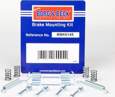 Borg & Beck BBK6145 - Комплектующие, стояночная тормозная система autodif.ru