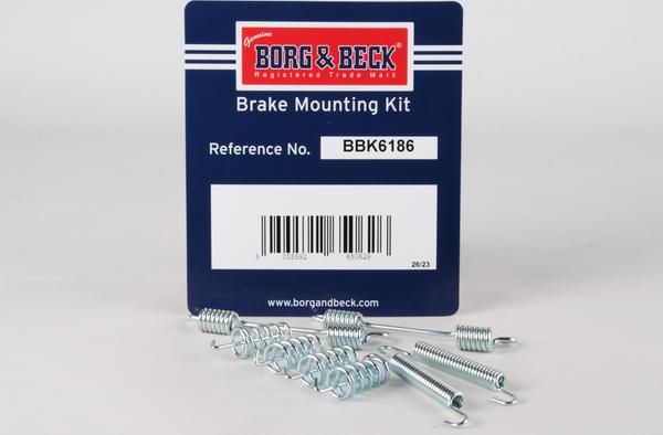 Borg & Beck BBK6186 - Комплектующие, стояночная тормозная система autodif.ru