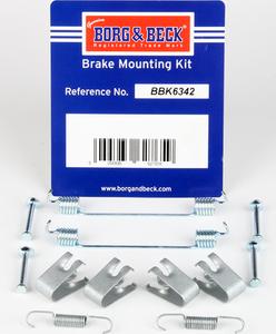 Borg & Beck BBK6342 - Комплектующие, барабанный тормозной механизм autodif.ru